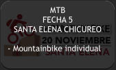 MTB   FECHA 5 SANTA ELENA CHICUREO  - Mountainbike individual
