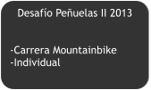 Desafío Peñuelas II 2013   -Carrera Mountainbike -Individual