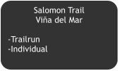 Salomon Trail Viña del Mar  -Trailrun -Individual
