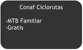 Conaf Ciclorutas  -MTB Familiar -Gratis