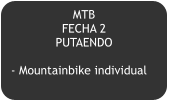 MTB   FECHA 2 PUTAENDO  - Mountainbike individual