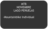 MTB   NOVIEMBRE LAGO PEÑUELAS  -Mountainbike Individual