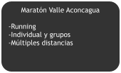 Maratón Valle Aconcagua  -Running -Individual y grupos -Múltiples distancias