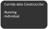 Corrida dela Construcción  -Running -Individual